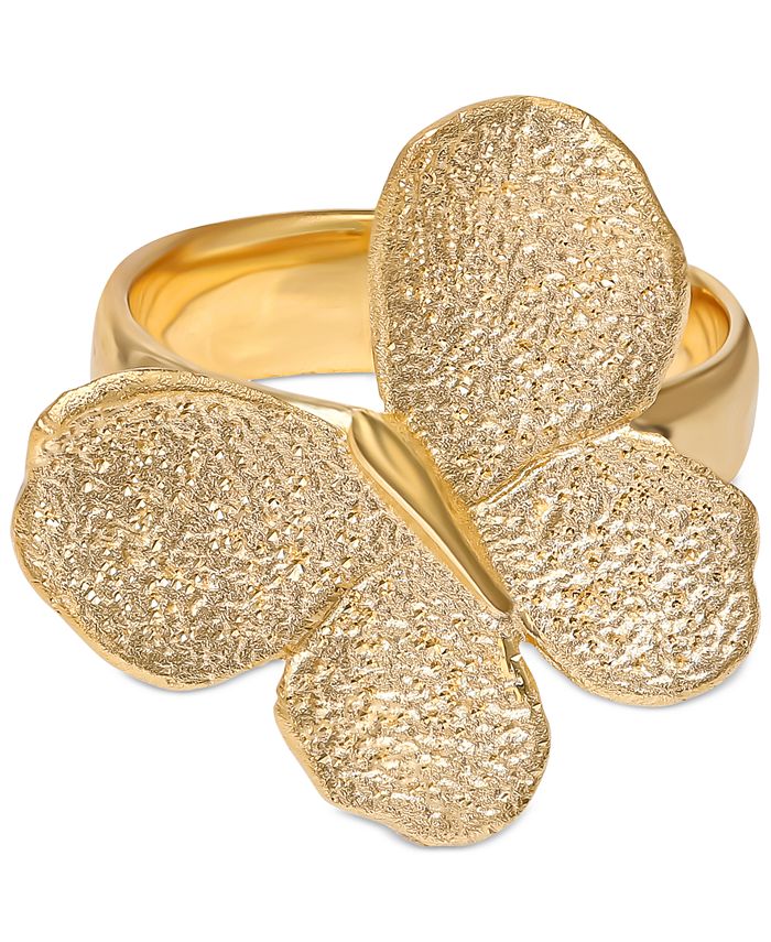 Giani Bernini Butterfly Statement Ring in 18k GoldPlated Sterling