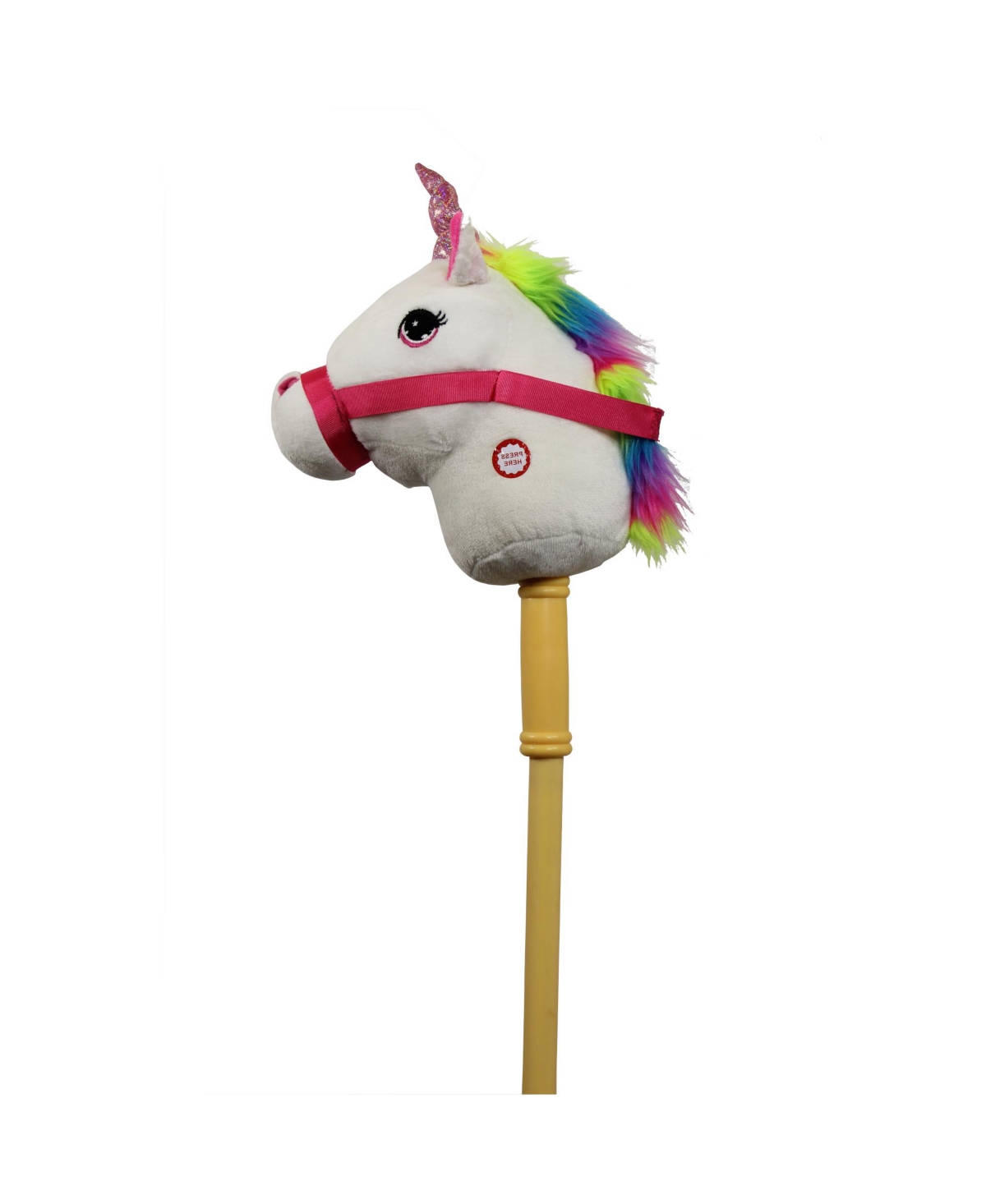 Shop Ponyland Giddy-up 28" Stick Plush Unicorn With Sound In Multi