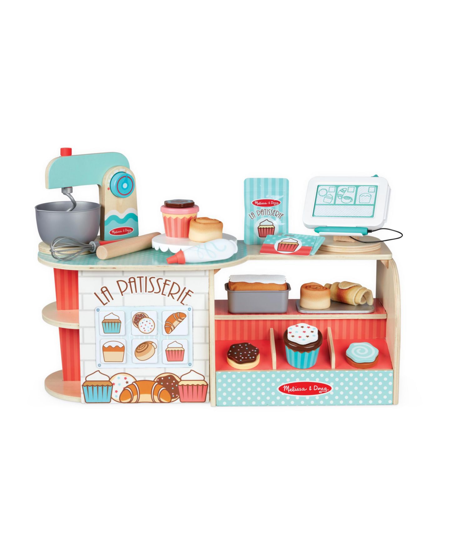 Детские игрушки Melissa and Doug Wooden La Patisserie Bakery 39 Piece Set — фото 6