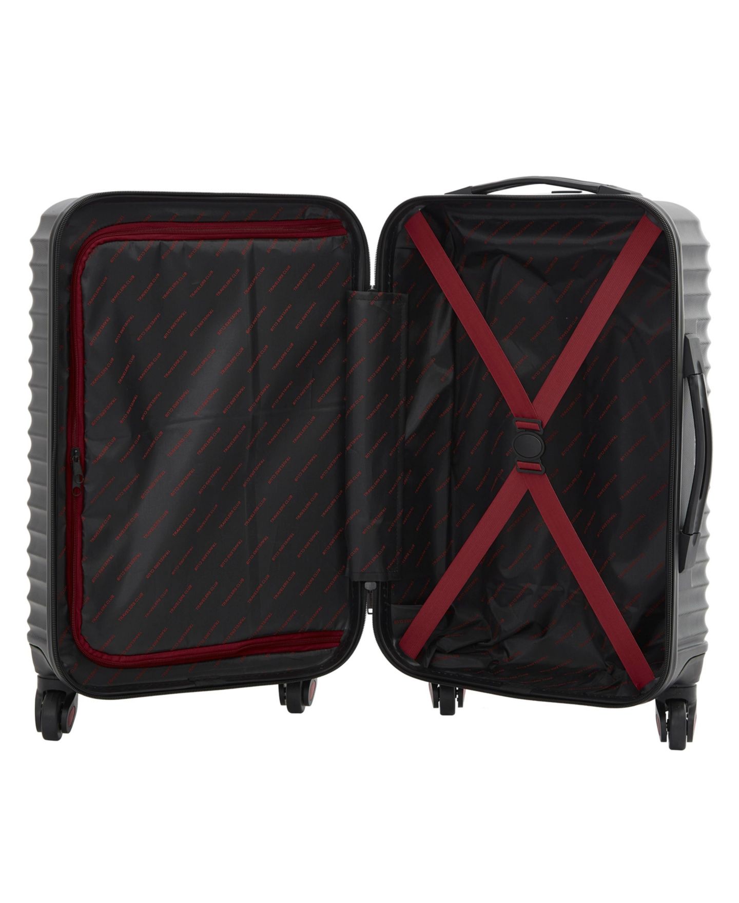 Сумки Travelers Club Tour Collection 6 Piece Hard Side Set with Spinner Wheels, цвет: Чёрный — фото 8