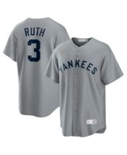 Men’s Nike Babe Ruth New York Yankees Cooperstown Collection Navy Pinstripe  Jersey