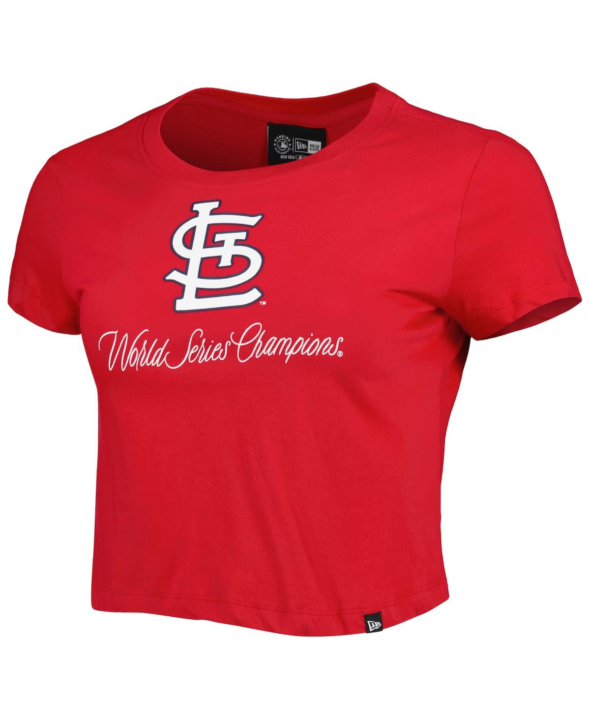 NEW ERA WOMEN'S NEW ERA RED ST. LOUIS CARDINALS HISTORIC CHAMPS T-SHIRT 