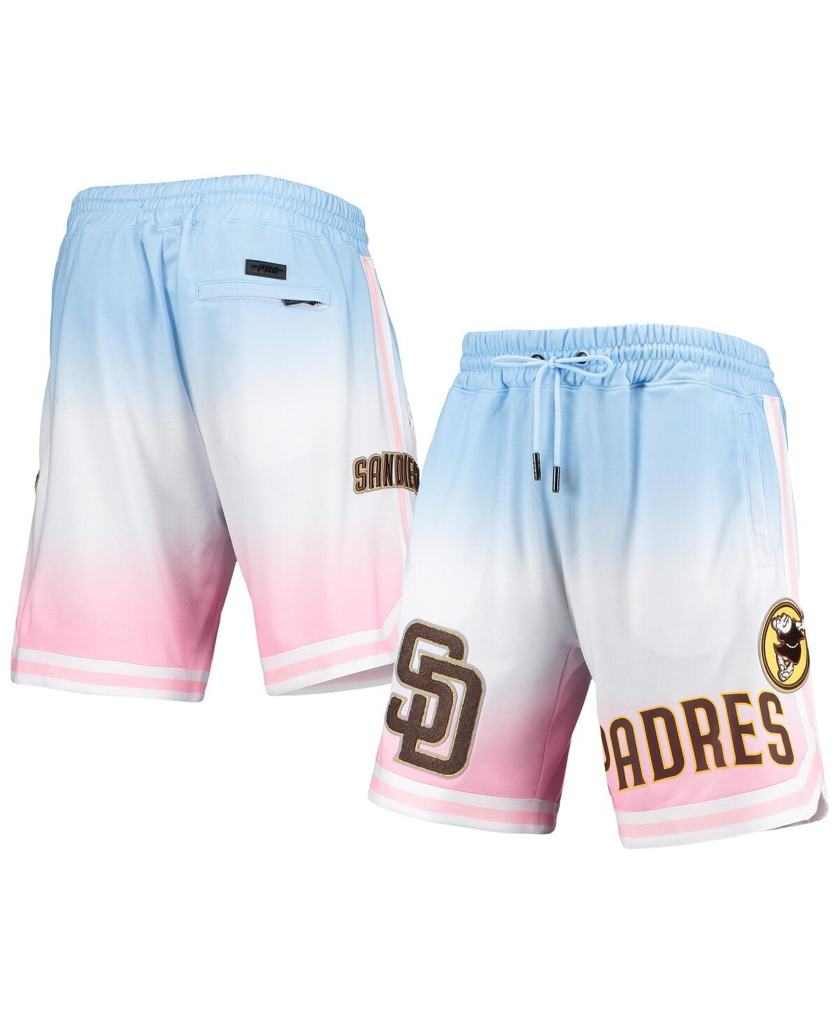 Pro Standard Men's  Blue, Pink San Diego Padres Team Logo Pro Ombre Shorts In Blue,pink