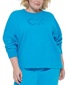 Plus Size Logo Fleece Crewneck Sweatshirt