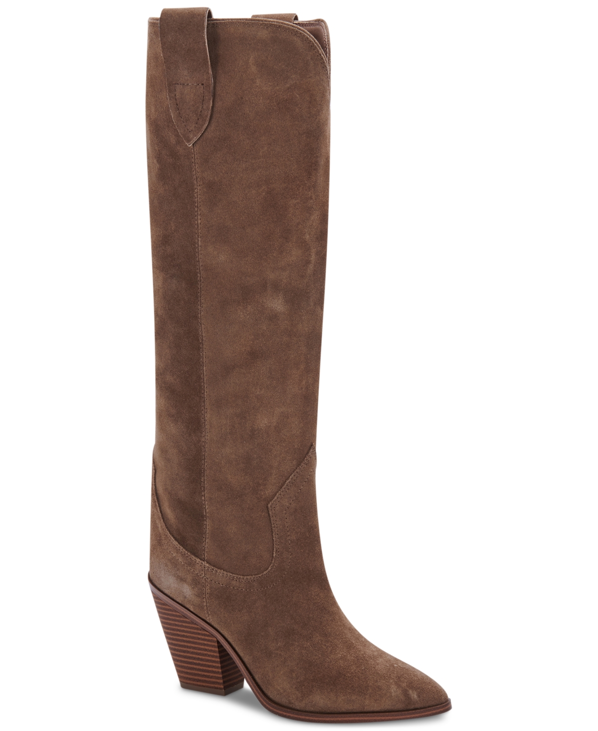 Aqua College Women's Winnie Pointed-toe Dress Boots, Created For Macy's Women's Shoes In Dark Taupe