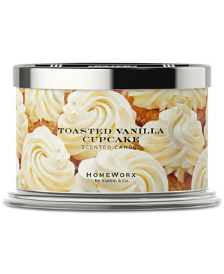 HomeWorx By Slatkin & Co. Toasted Vanilla Cupcake Scented Candle, 18 oz. & Reviews - Candles & Diffusers - Home Decor - Macy's