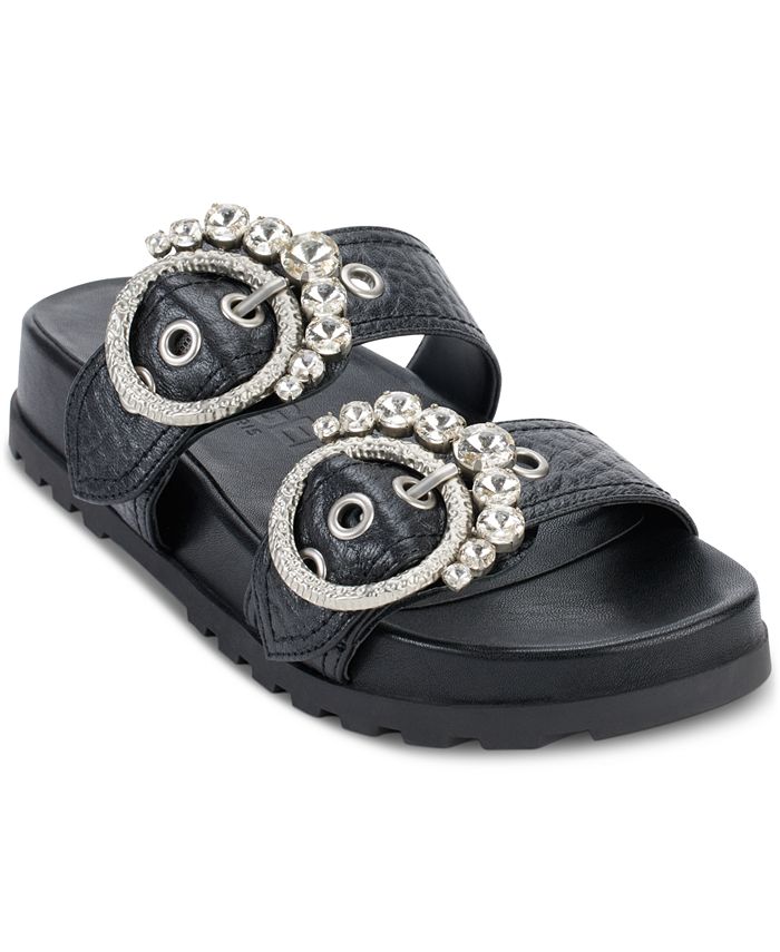 Karl Lagerfeld Paris Women's Barlow Embellished Slip-On Slide Sandals &  Reviews - Sandals - Shoes - Macy's