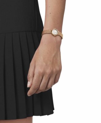 Women's Swiss Lovely Rose Gold PVD Stainless Steel Bracelet Watch 20mm