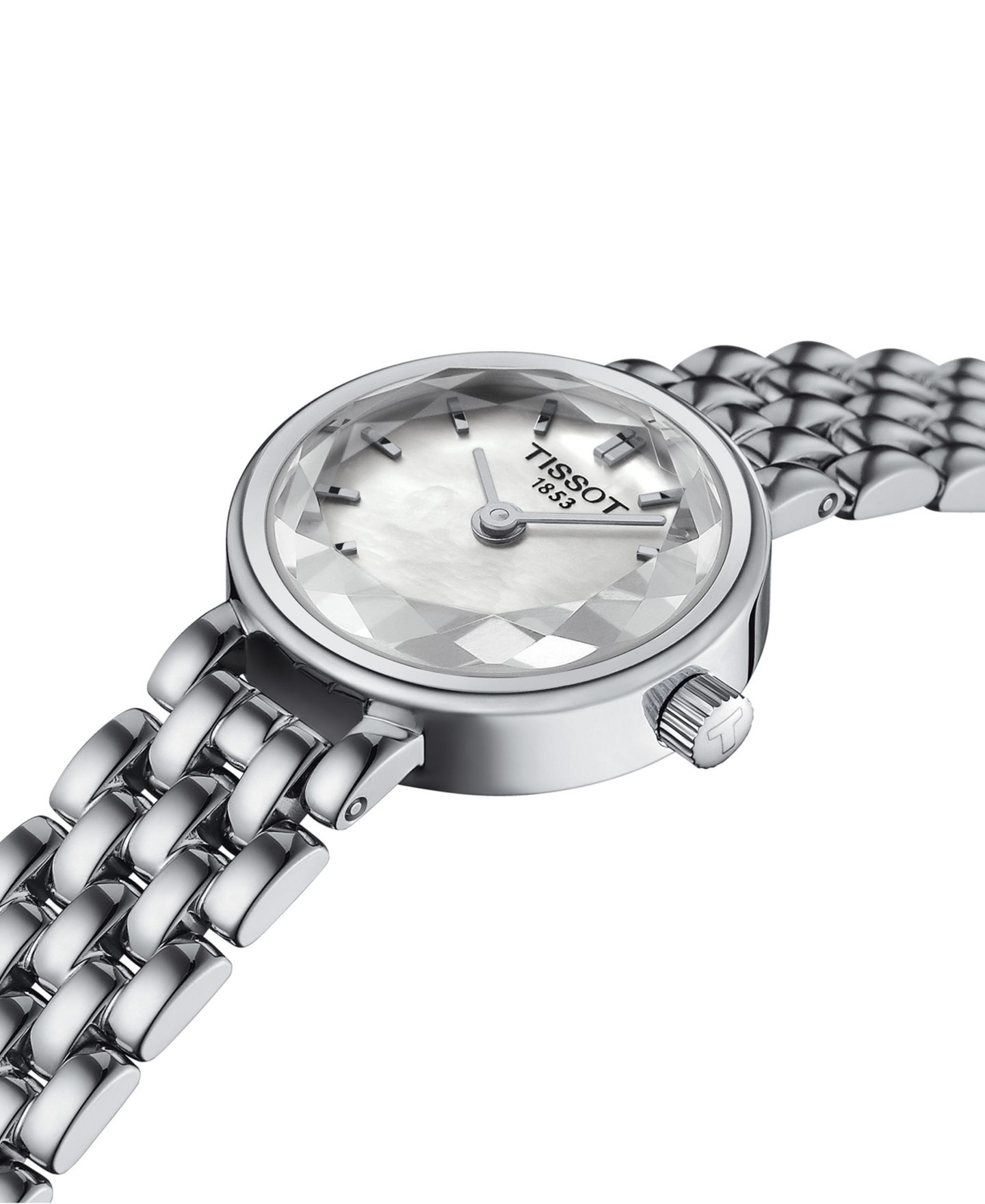 Женские часы Tissot Swiss Lovely Stainless Steel Bracelet Watch 20mm — фото 6