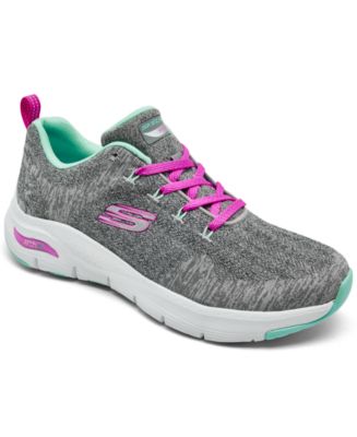 Skechers Women's Arch Fit - Comfy Wave Arch Support Walking Sneakers ...