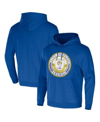 Men's NFL x Darius Rucker Collection by Royal Los Angeles Rams Washed Pullover Hoodie