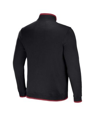 Men's NFL x Darius Rucker Collection by Black Arizona Cardinals Logo Quarter-Zip Top