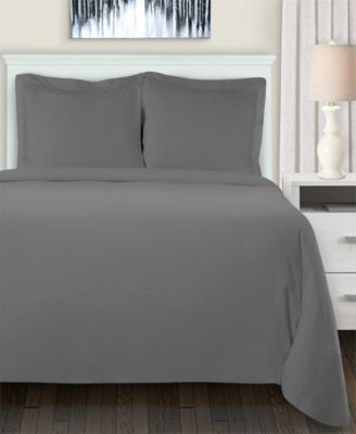 Solid 3-Piece Duvet Cover Set, King 