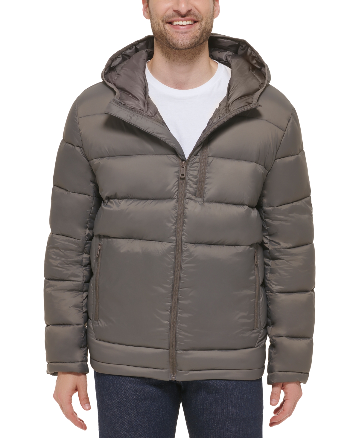 Cole Haan Men's Lightweight Hooded Puffer Jacket