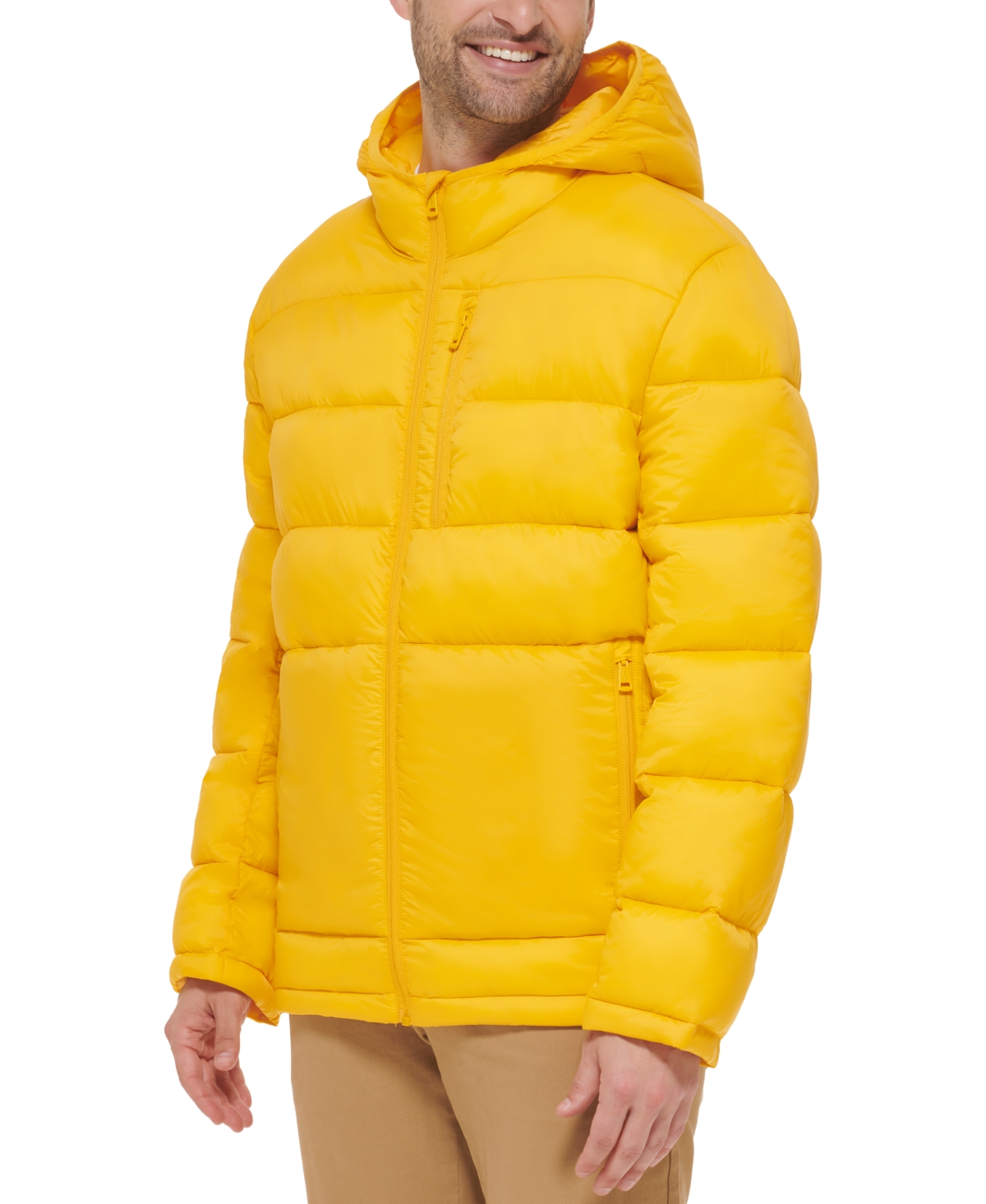 Cole Haan Men's Lightweight Hooded Puffer Jacket