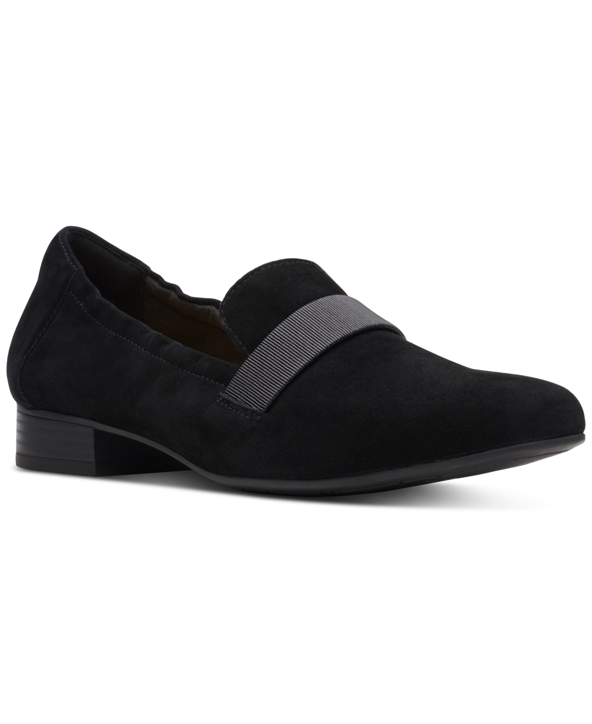 Clarks Women's Tilmont Eve Slip-on Comfort Loafer Flats In Black