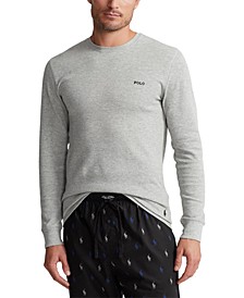 Men's Waffle-Knit Thermal Pajama Shirt