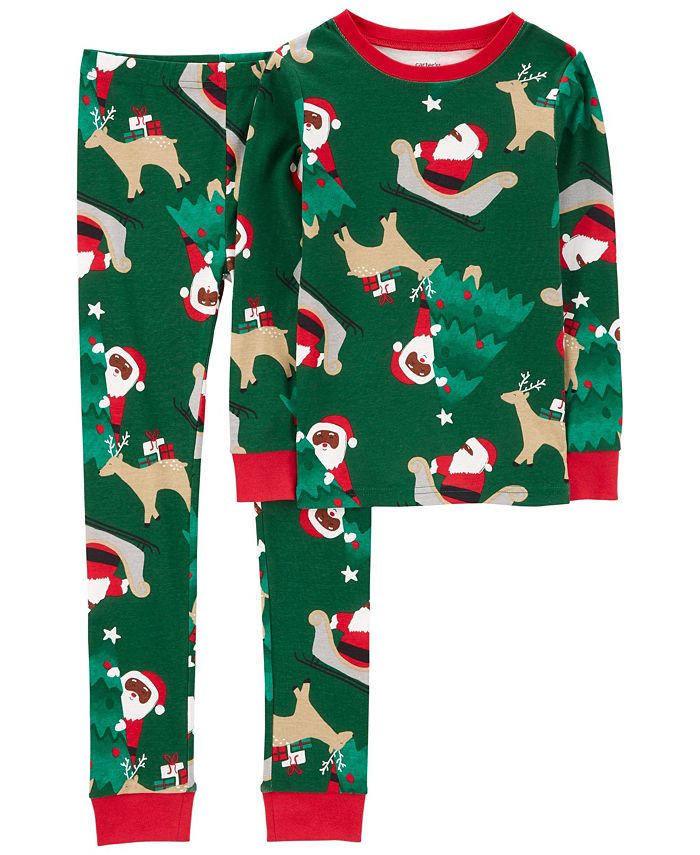 Carters christmas pajamas boys best sale