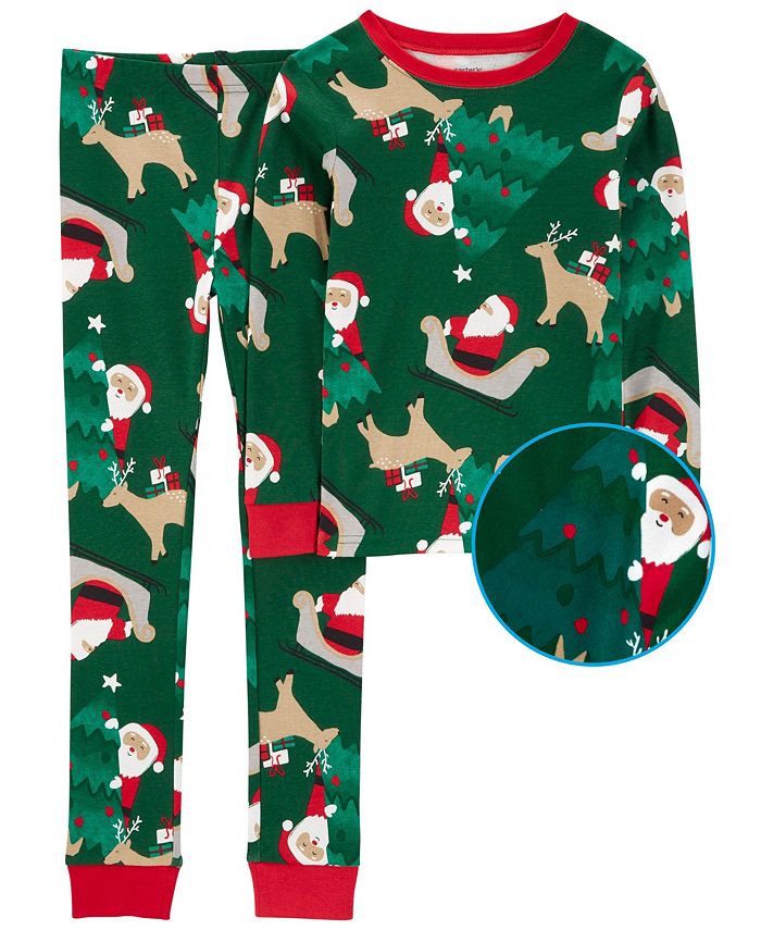 Carter's Big Kids Santa Snug Fit Pajama, 2 Piece Set Macy's