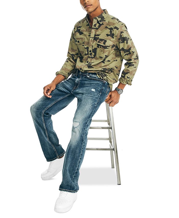Nautica Men's Sustainably Crafted Camouflage Flannel Shirt Macy's