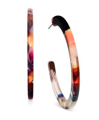 Medium C-Hoop Earrings, 1.5"