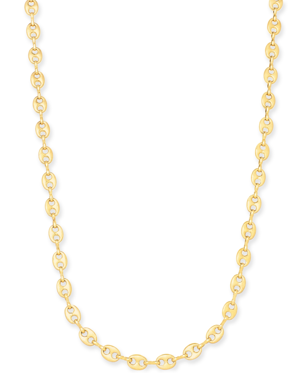 18K Gold Plated Large Link 20" Strand Necklace - Gold