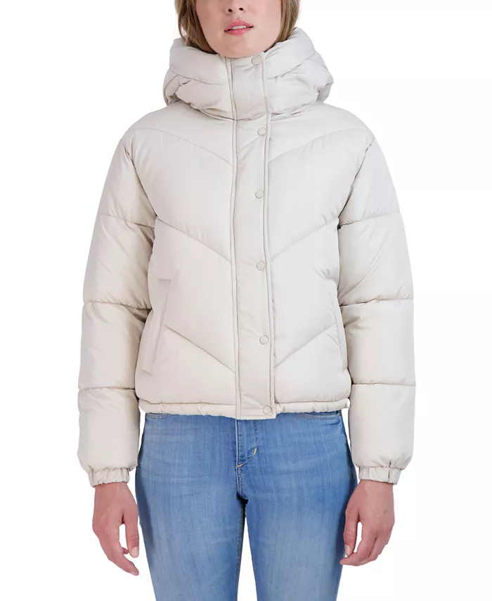 Juniors' Juniors' Short Hooded Puffer Jacket - thumbnail 5
