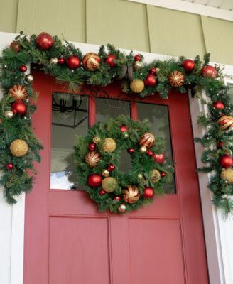 24" Lighted Christmas Wreath, Christmas Classic