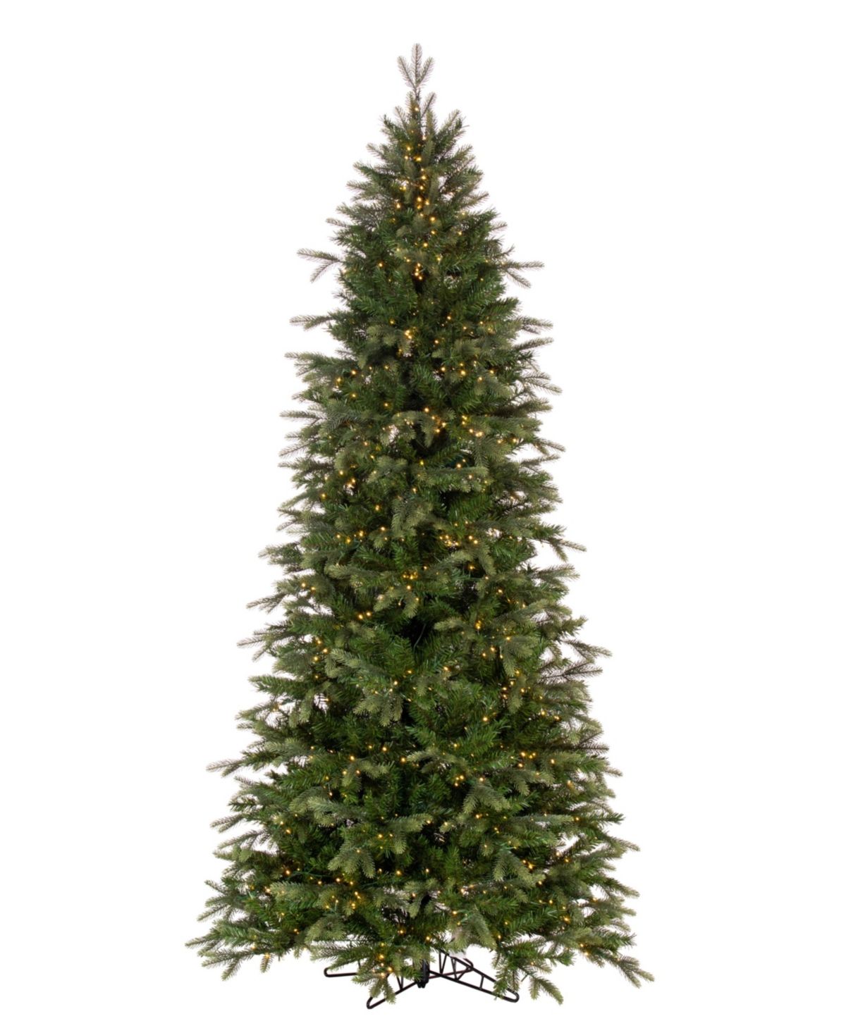 Vickerman Douglas Fir Artificial Slim Pre-lit Christmas Tree, Warm Led Wide Angle Lights, 6.5' In Green