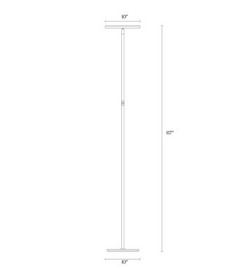 Sky Flux 67" LED Floor Lamp with 3 Color Temperature Options