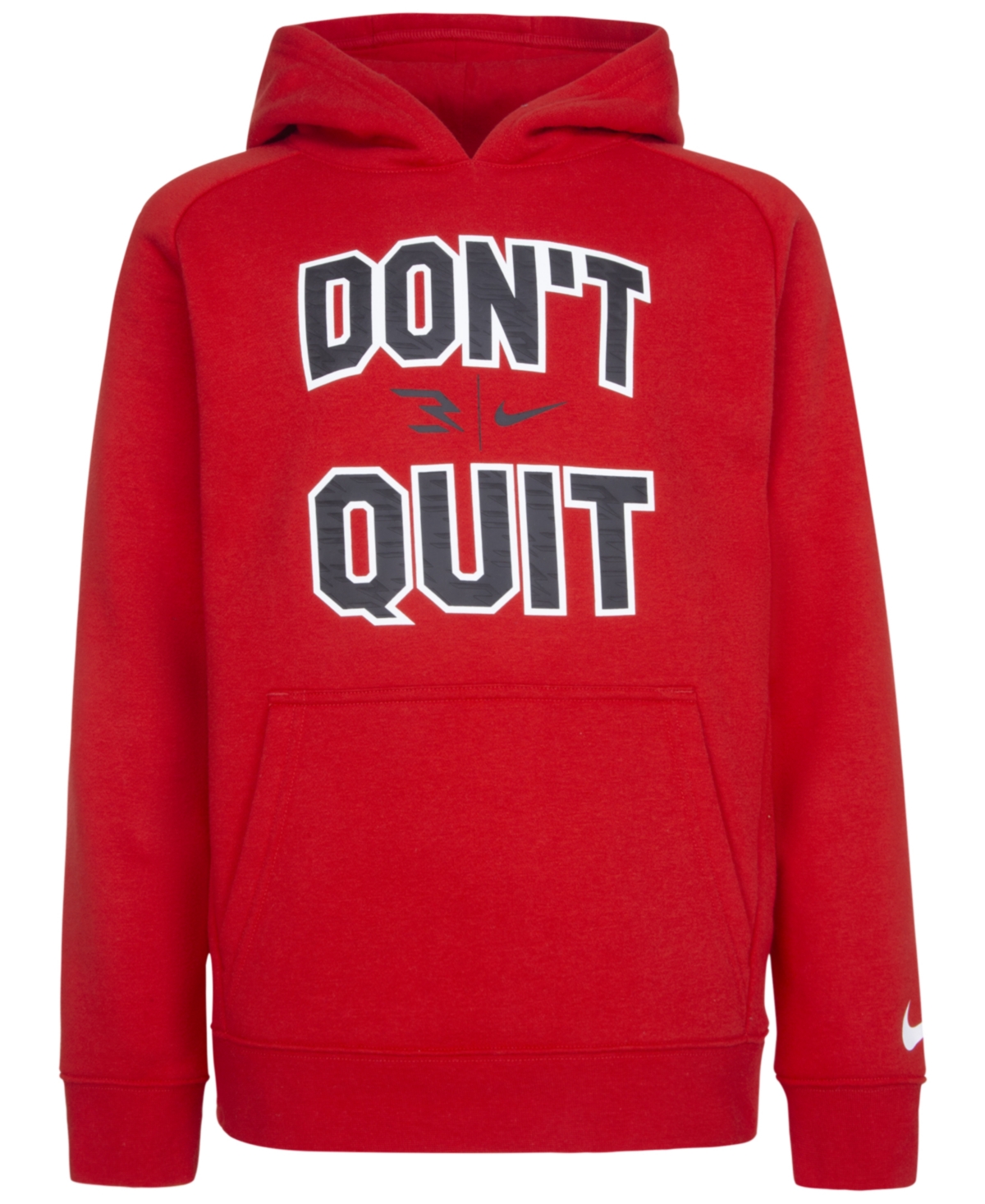 Nike 3brand By Russell Wilson Big Boys Don't Quit Pullover Hoodie In University Red