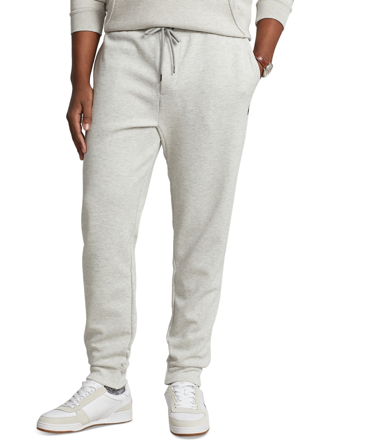 Polo Ralph Lauren Men's Big & Tall Double-knit Jogger Pants In Grey