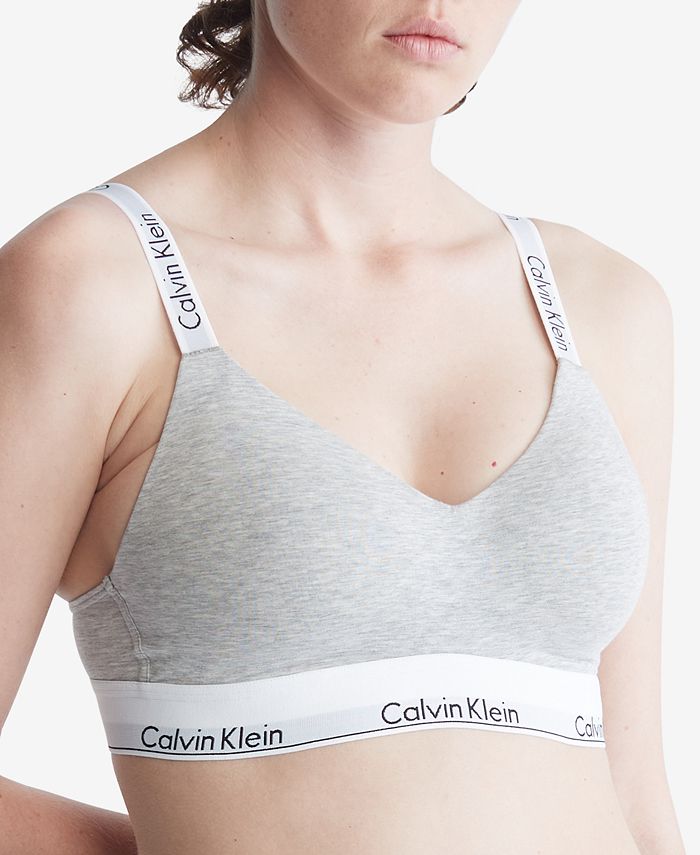 Calvin Klein Women's Modern Lightly Lined Bralette QF7059 & Reviews - Bras  & Bralettes - Women - Macy's