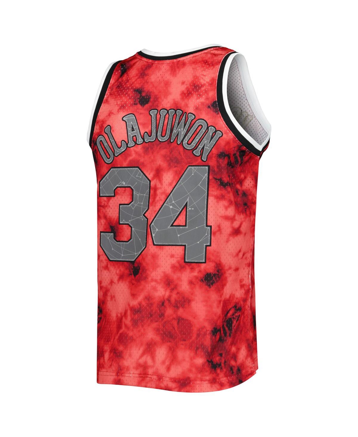 Men's Mitchell & Ness Hakeem OlajuwonHouston Rockets 1993-94 Galaxy Swingman Jersey - Red