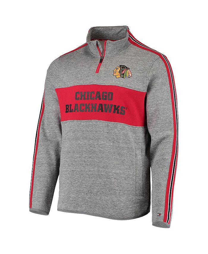 Tommy Hilfiger Men's Heathered Gray Chicago Blackhawks Mario Quarter