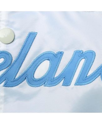 Men's White Big and Tall 1997 NBA All-Star Game Hardwood Classics Satin Full-Snap Jacket