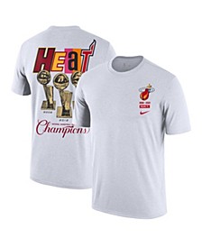 Men's White Miami Heat 2021/22 City Edition Courtside Heavyweight Moments Story T-shirt