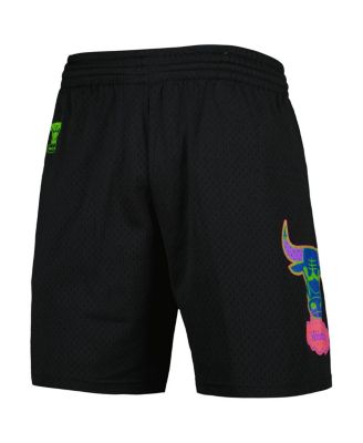 Men's Black Chicago Bulls Hardwood Classics Color Bomb Energy Shorts