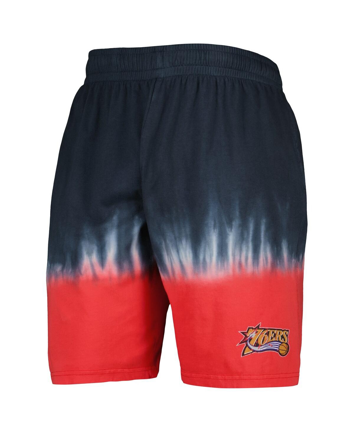 Men's Mitchell & Nessand Red Philadelphia 76ers Hardwood Classic Authentic Shorts - Navy, Red