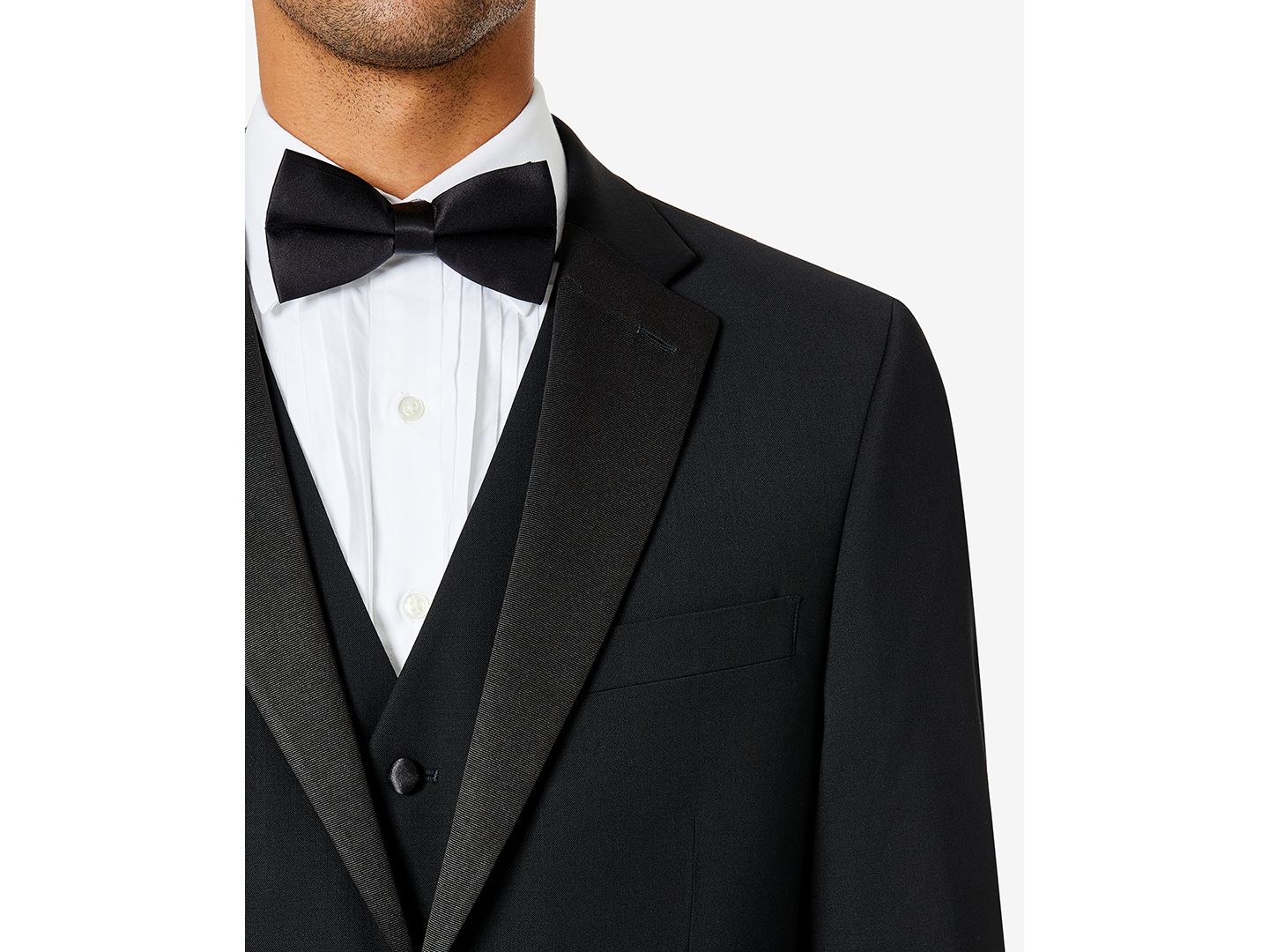 Мужской пиджак Tommy Hilfiger Modern-Fit Flex Stretch Tuxedo, цвет: Чёрный — фото 4
