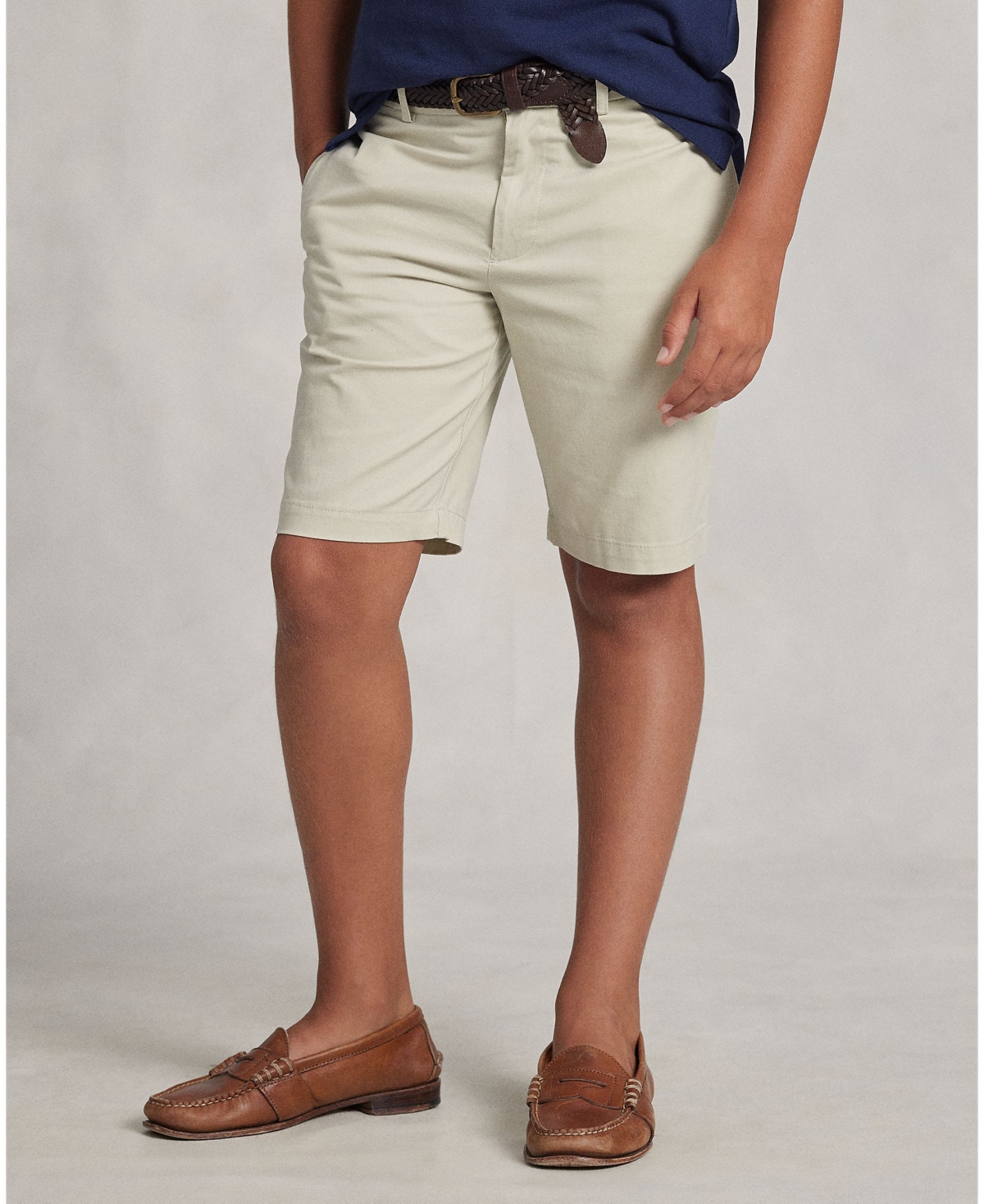 Polo Ralph Lauren Flat Front Chino Shorts In Aviator Navy