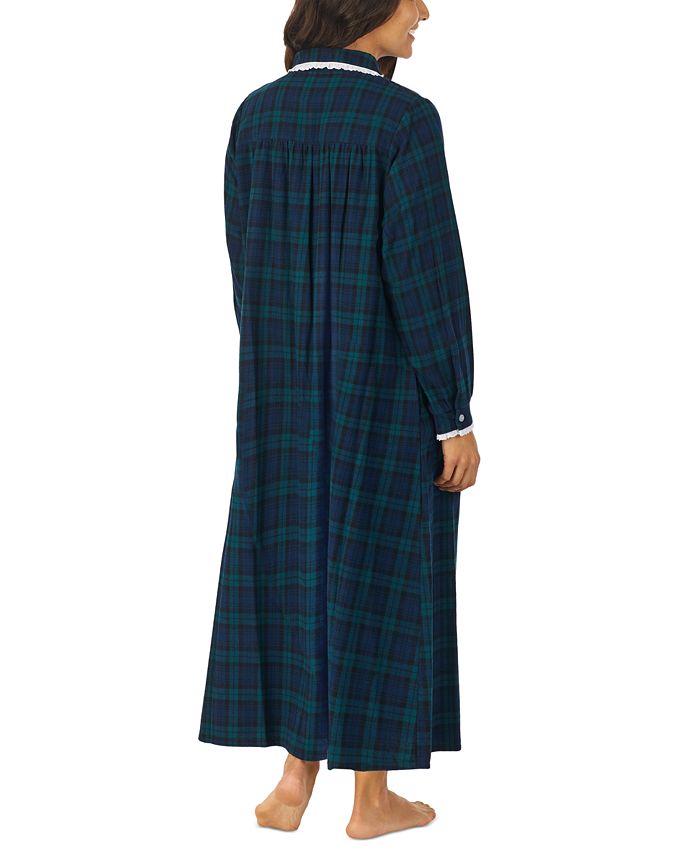 Lanz of Salzburg Cotton LaceTrim Flannel Nightgown & Reviews All