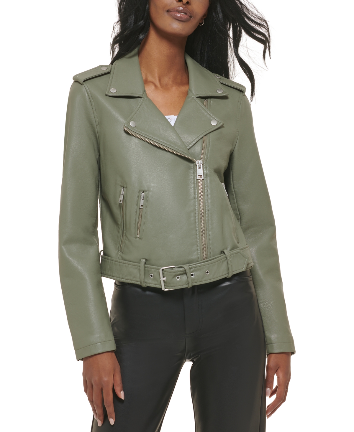 Levi's women's leather moto jacket best sale