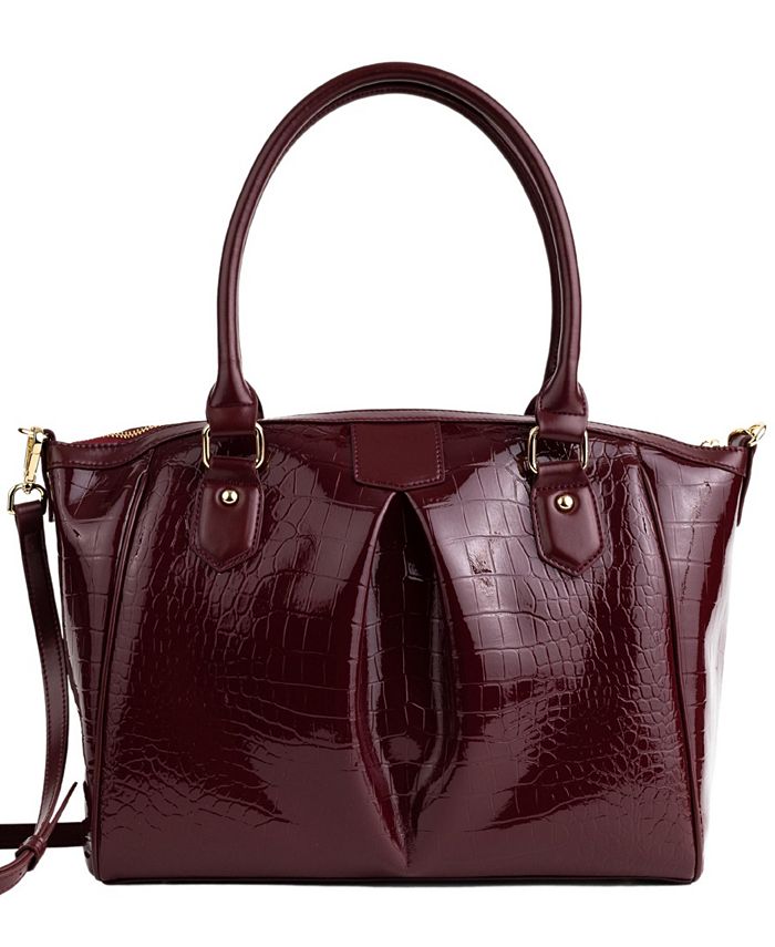Gunas New York Women's Madison Croc Shoulder Bag - Macy's