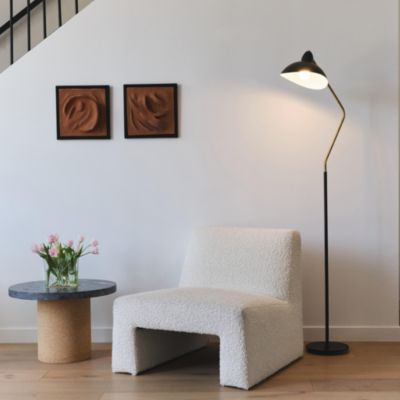 Swoop 69" LED Reading Floor Lamp with Adjustable Shade