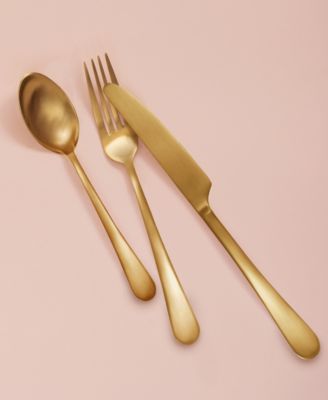 Mirabella Satin Titanium 18/0 Stainless Steel 20 Piece Set, Service for 4