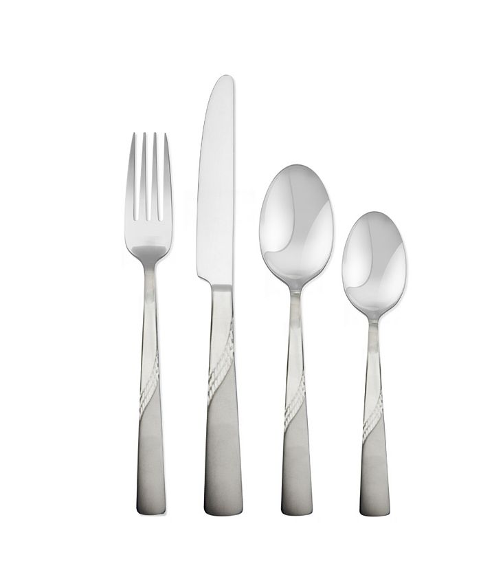 Hampton Highland Frosted 16 Piece Set, Service for 4 Macy's