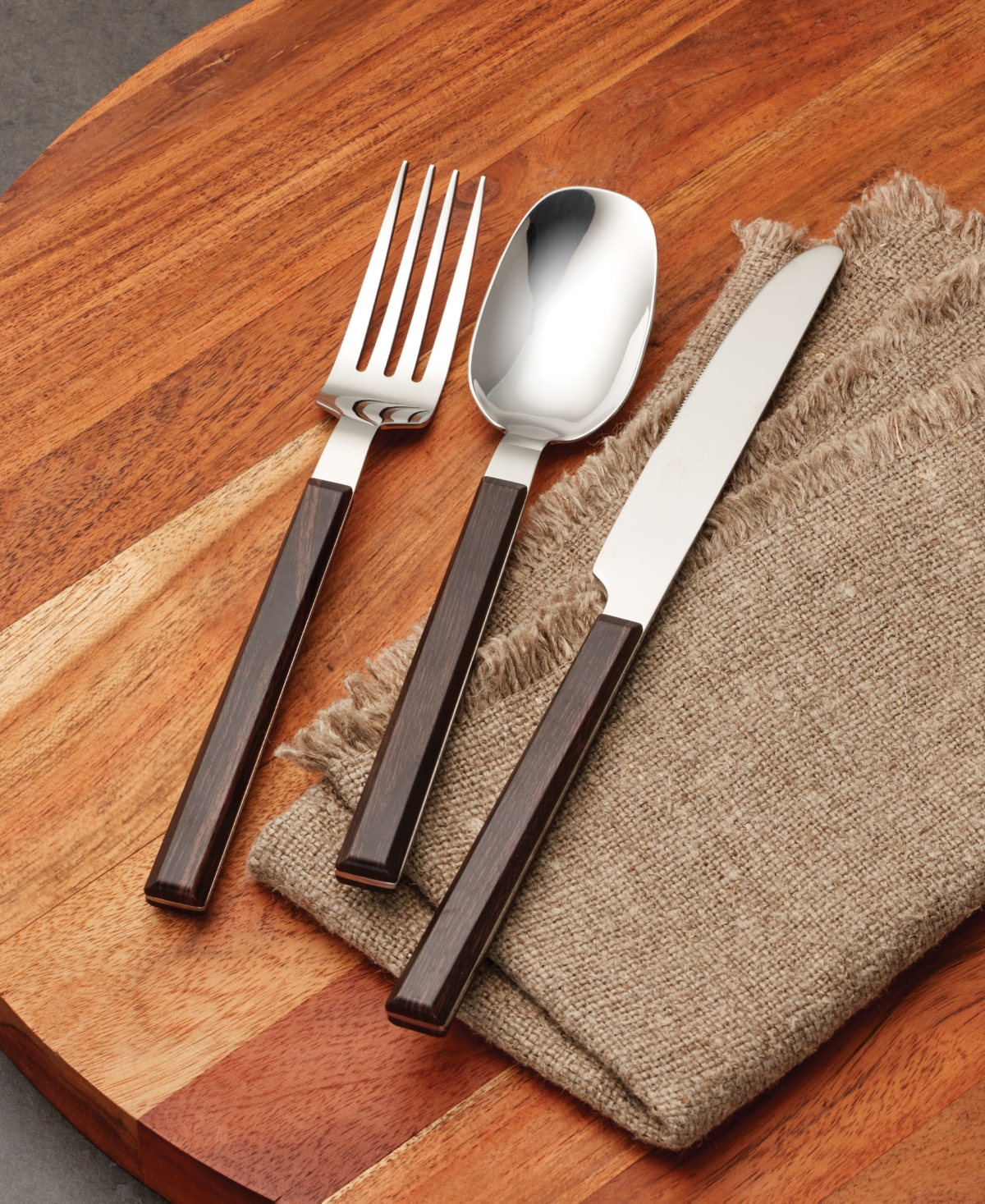 Hampton Forge Henley Set, Service for 4 - Brown and Dark Brown