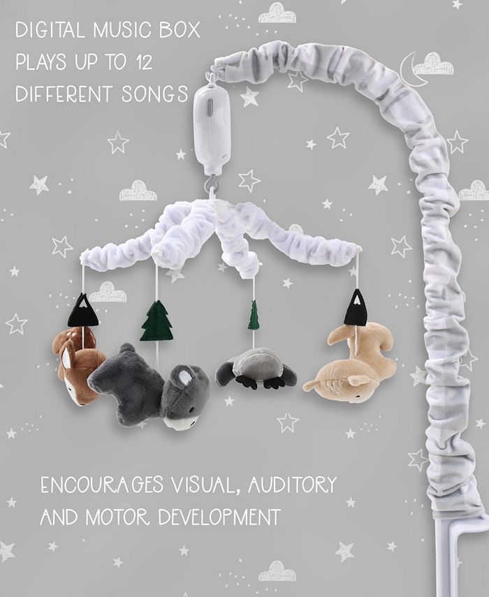 The Peanutshell Woodland Plaid Musical Mobile Macy's