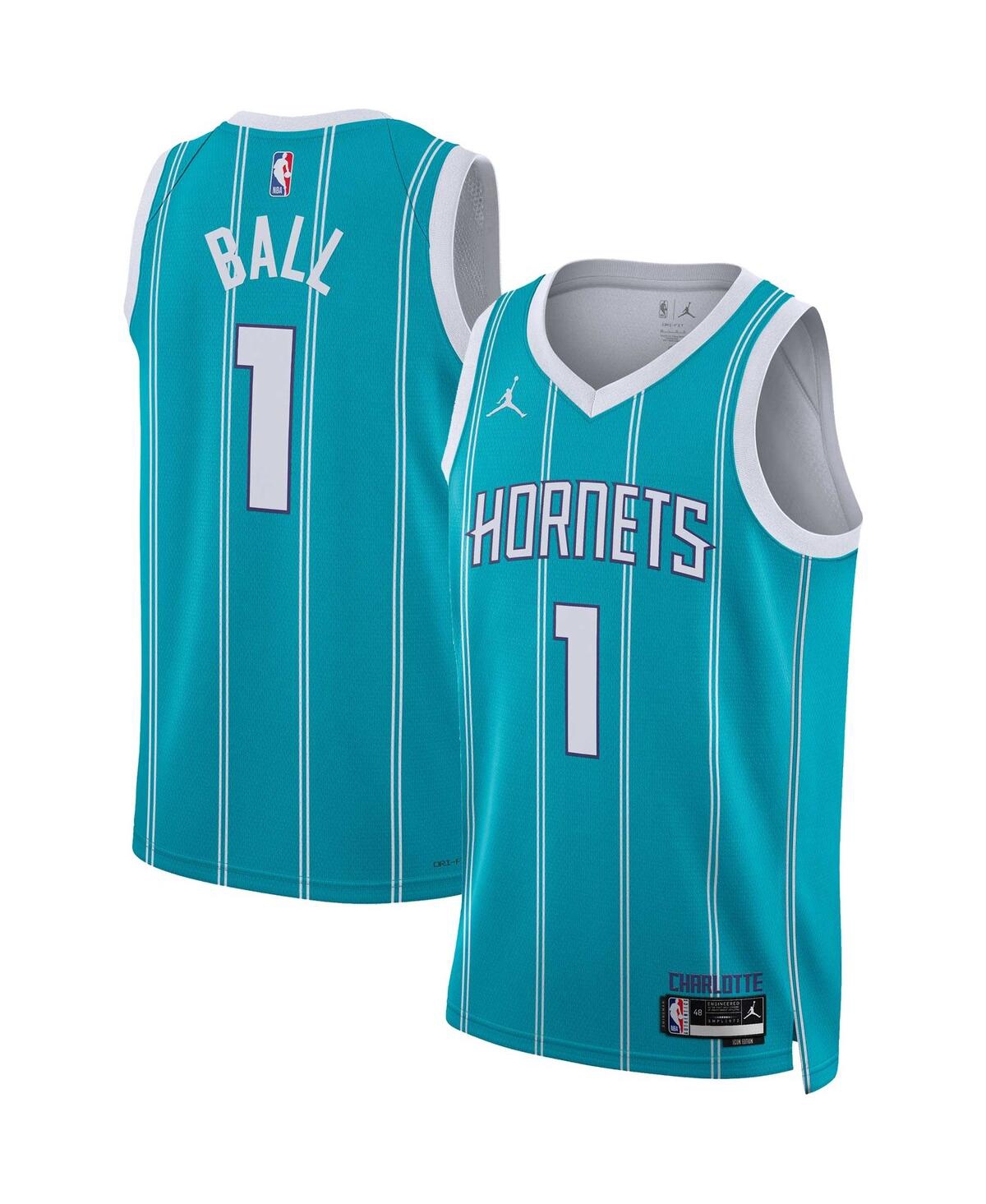 Men's and Women's Nike Lamelo BallCharlotte Hornets Swingman Jersey - Icon Edition - Teal